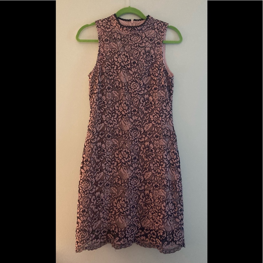 Black and pink dress